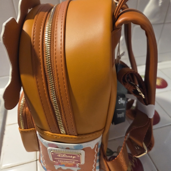 Disney Rare Gingerbread Christmas Loungefly Backpack - Picture 9 of 13